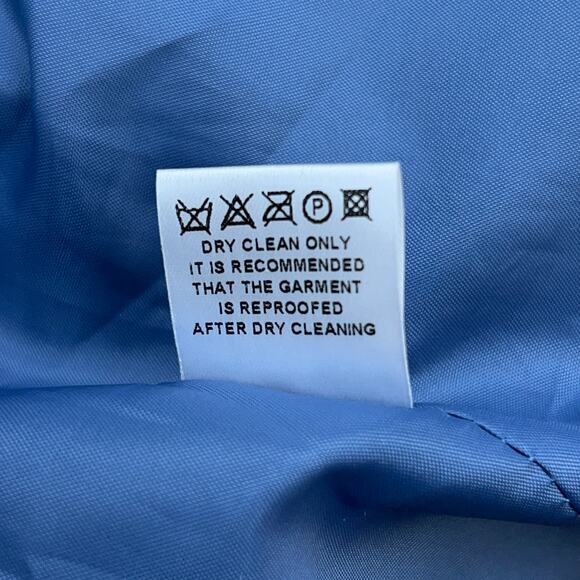 Boden Womens Size 10 Overcoat Mid Length Rain Jacket Coated Cotton Circles - Picture 15 of 16